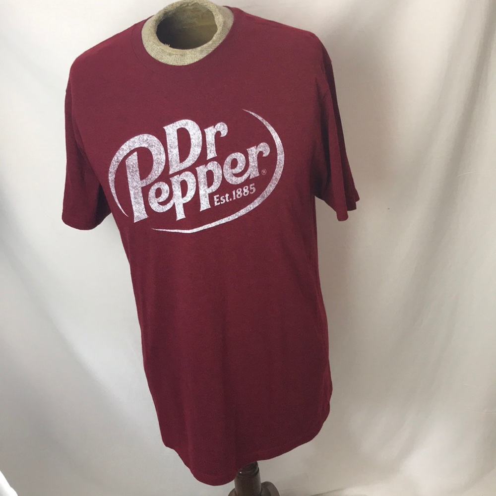 Dr Pepper burgundy t-shirt Sz L